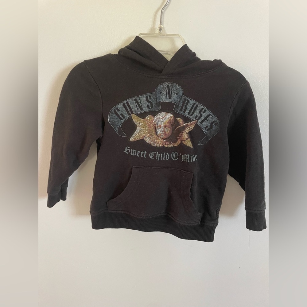 Guns N' Roses Kids Black graphic Hoodie size 18 months